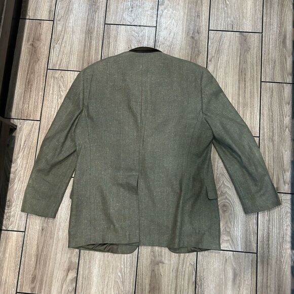 Vintage Tommy Hilfiger Mens Blazer 44R Green Single Vent Made In USA Jacket Only - Picture 4 of 16